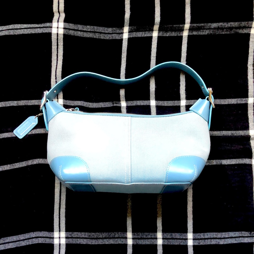 Coach Small Blue Shoulder Bag